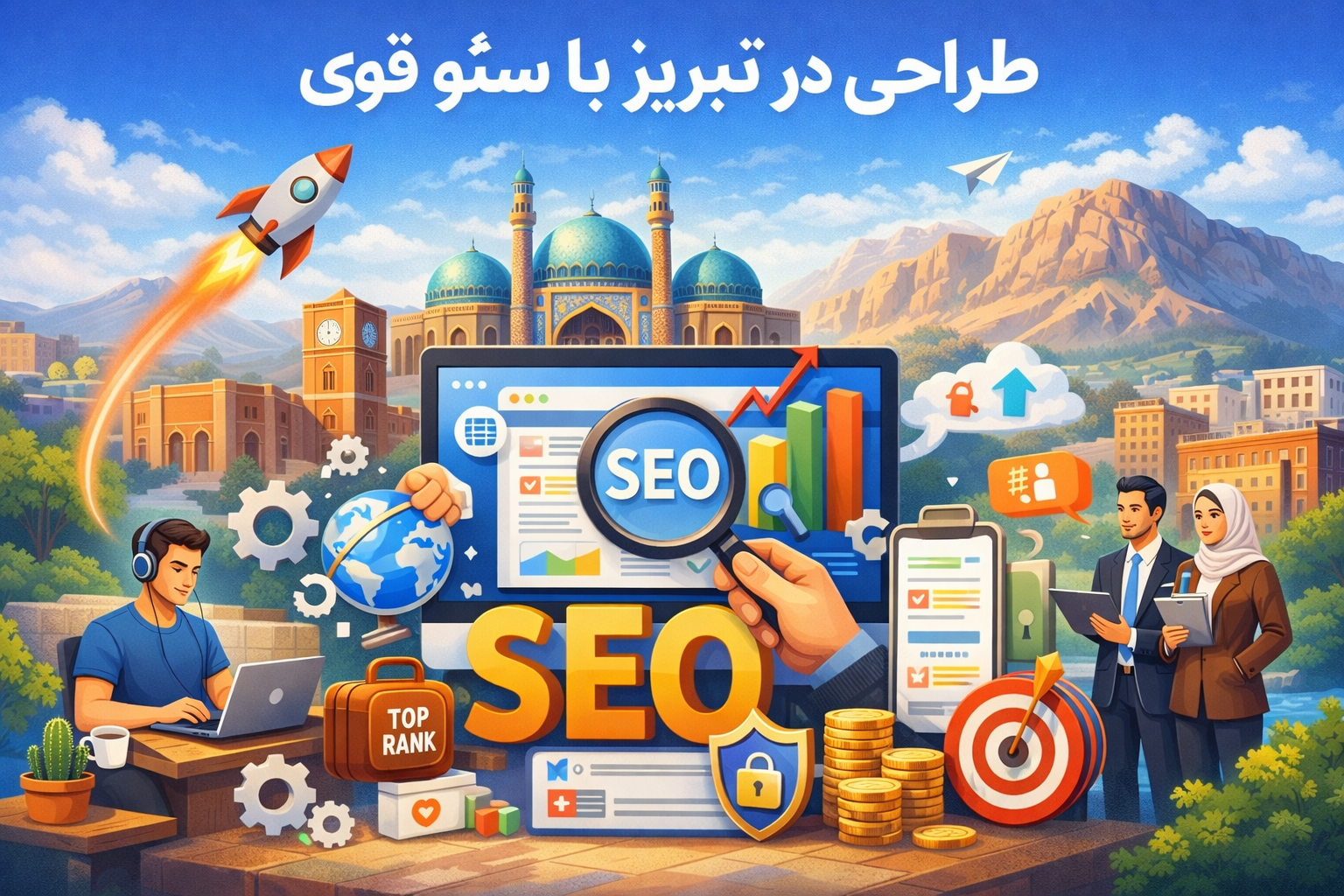 طراحی وب سایت در تبریز با سئو قوی